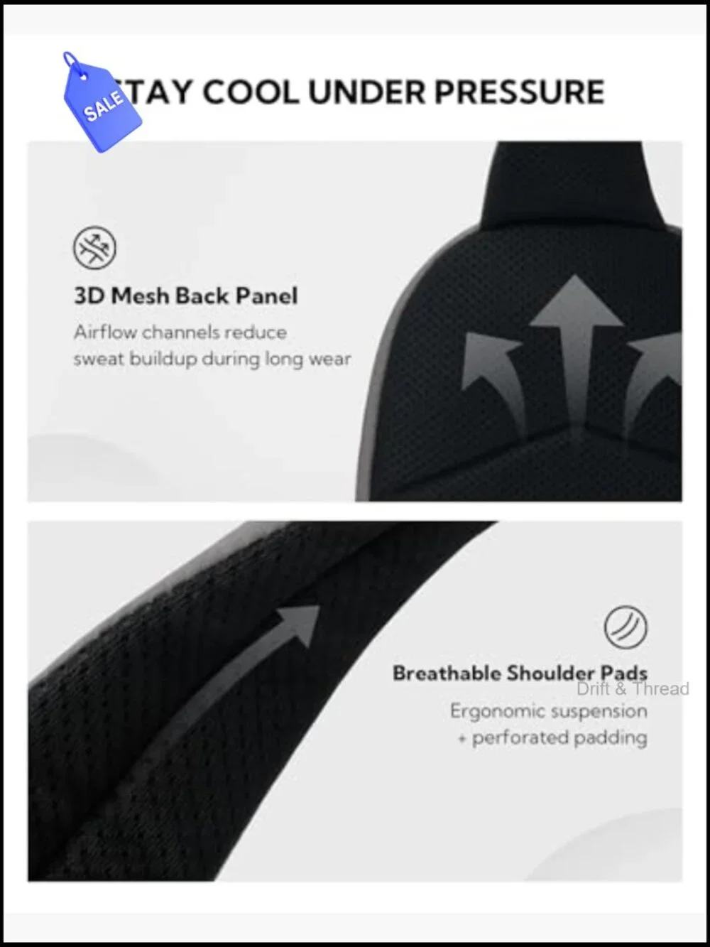 Small Crossbody Sling Backpack RFID Blocking Anti Theft Travel Daypack